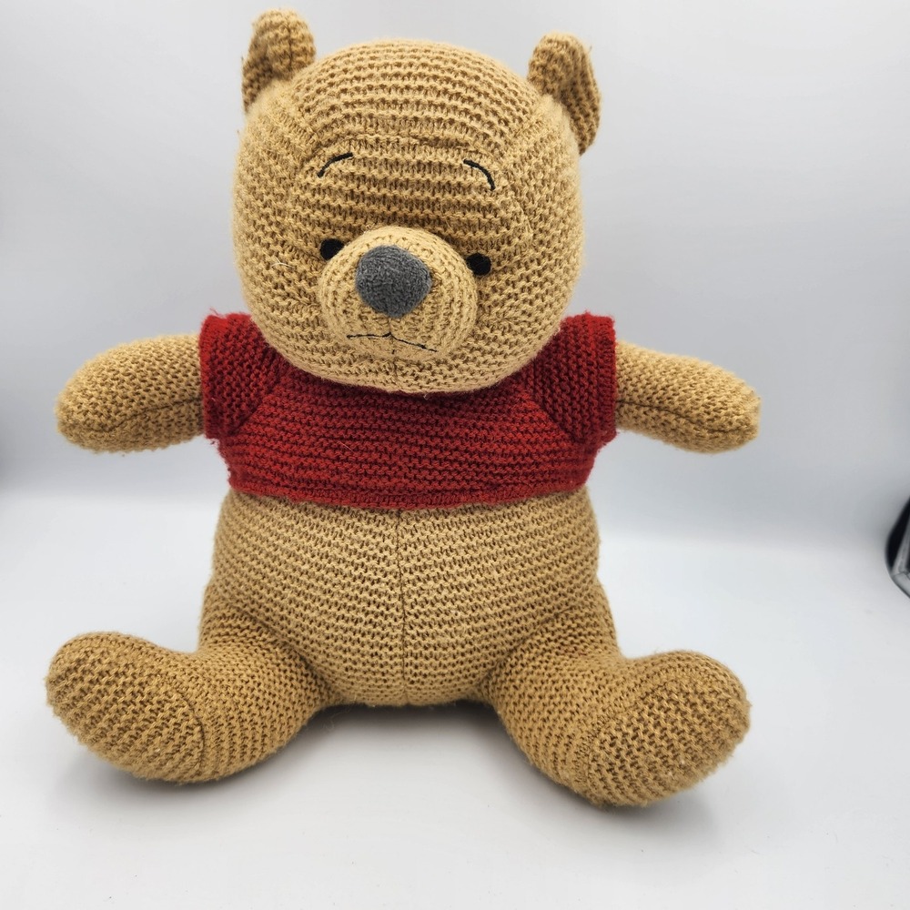 Disney Parks Winnie The Pooh‎ Knit Plush Toy
